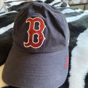 '47 Brand Hat Womens Sequin Boston Red Sox Baseball Cap Fenway Park Collection